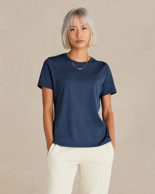 SUPIMA® Cotton Women's Shirt | Ocean Navy
