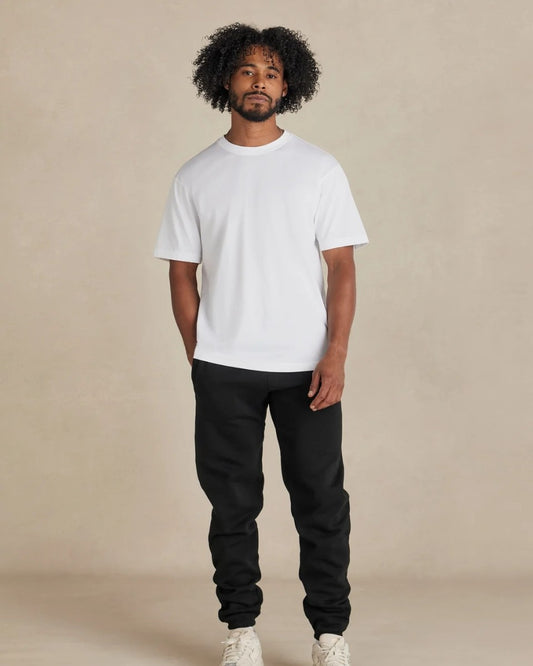 Organic Brushed Cotton Sweatpants - Black - Rose & Rae Threads
