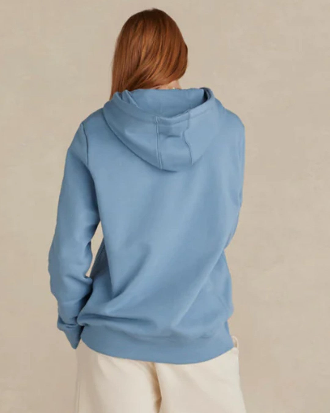 Organic Brushed Cotton Hoodie Midweight 12oz Cloudy Blue - Rose & Rae Threads