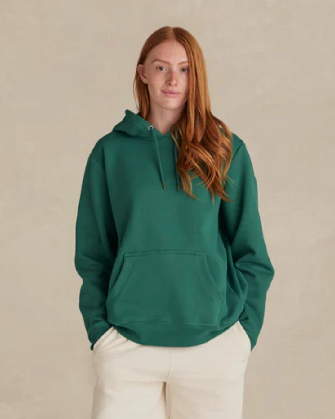 Organic Brushed Cotton Hoodie Midweight 12oz Bayberry - Rose & Rae Threads