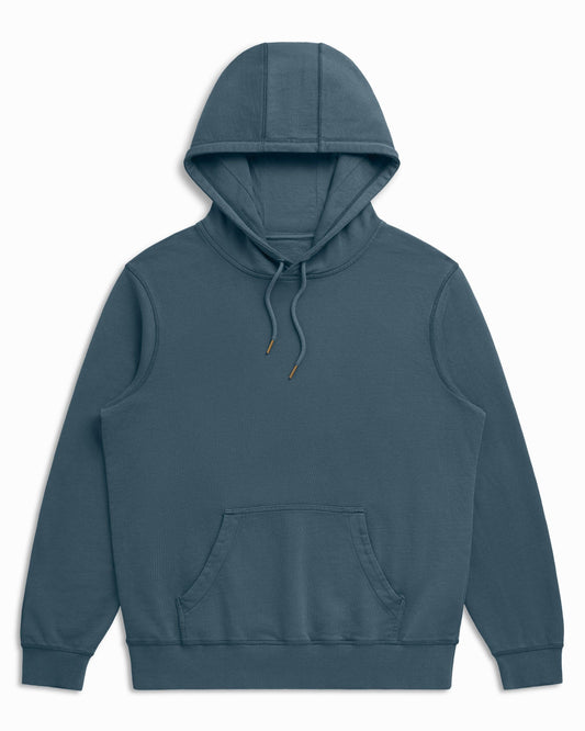 Organic Cotton French Terry Hoodie Midweight 10oz Seaside - Rose & Rae Threads