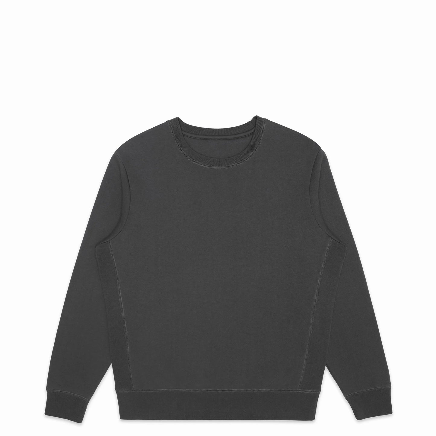 Organic Brushed Cotton Crewneck Sweatshirt Midweight 12oz Slate - Rose & Rae Threads