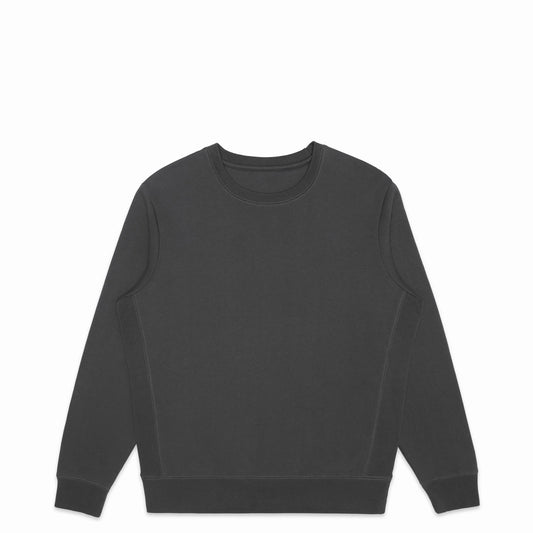 Organic Brushed Cotton Crewneck Sweatshirt Midweight 12oz Slate - Rose & Rae Threads