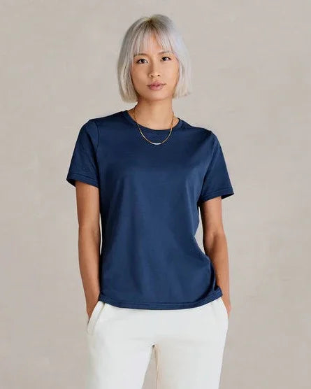 SUPIMA® Cotton Women's Shirt | Ocean Navy