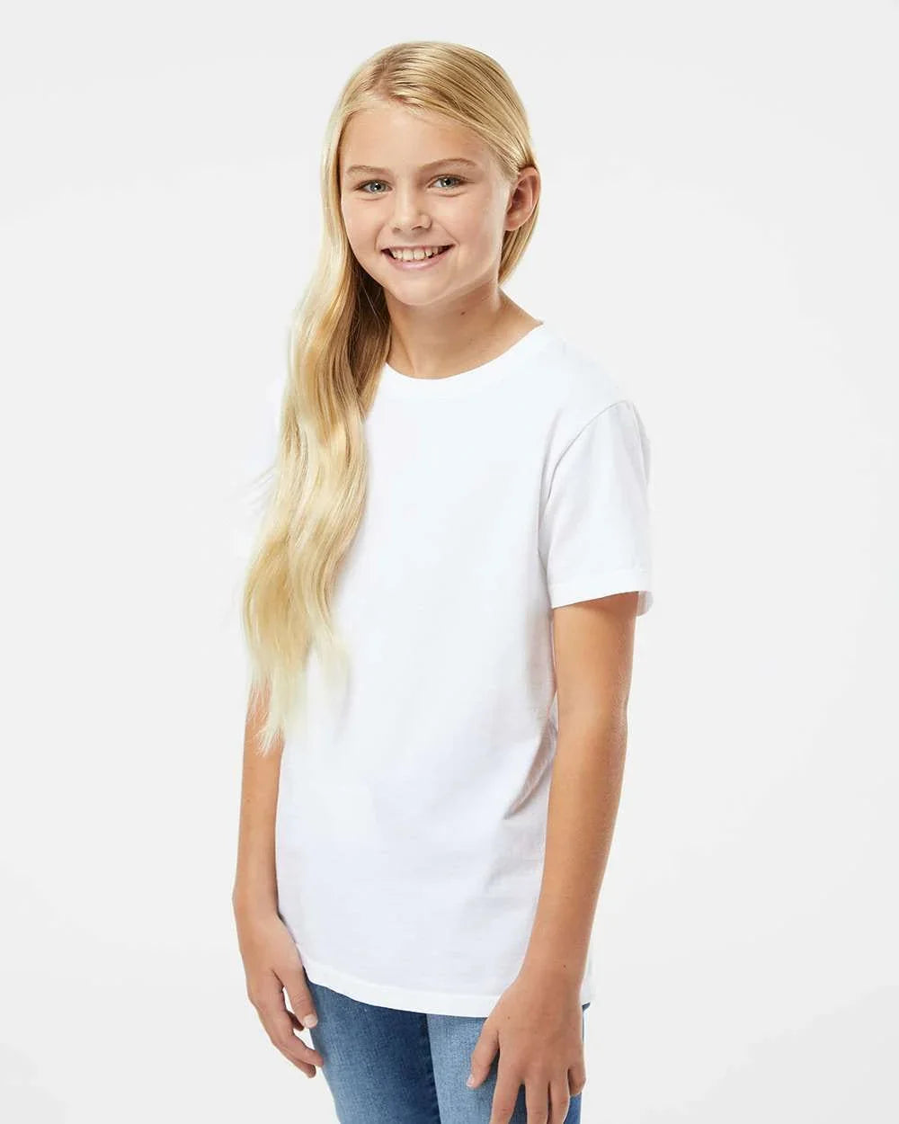 Youth Organic Cotton T-Shirt White 25.00 - Rose & Rae Threads