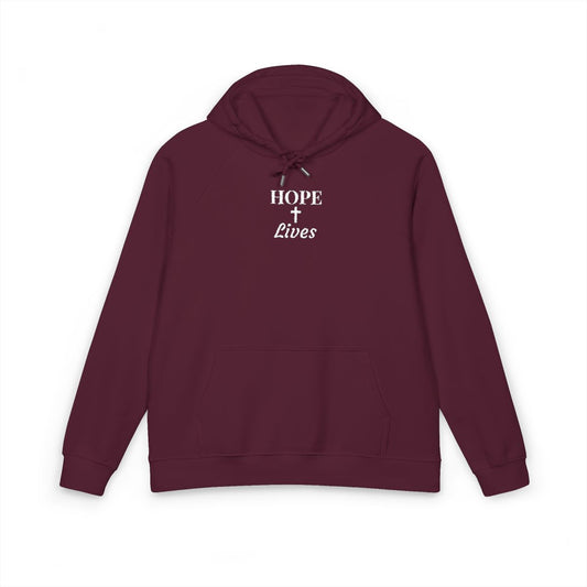 Unisex "HOPE Lives" Hoodie - Organic Ring-Spun Cotton - Rose & Rae Threads