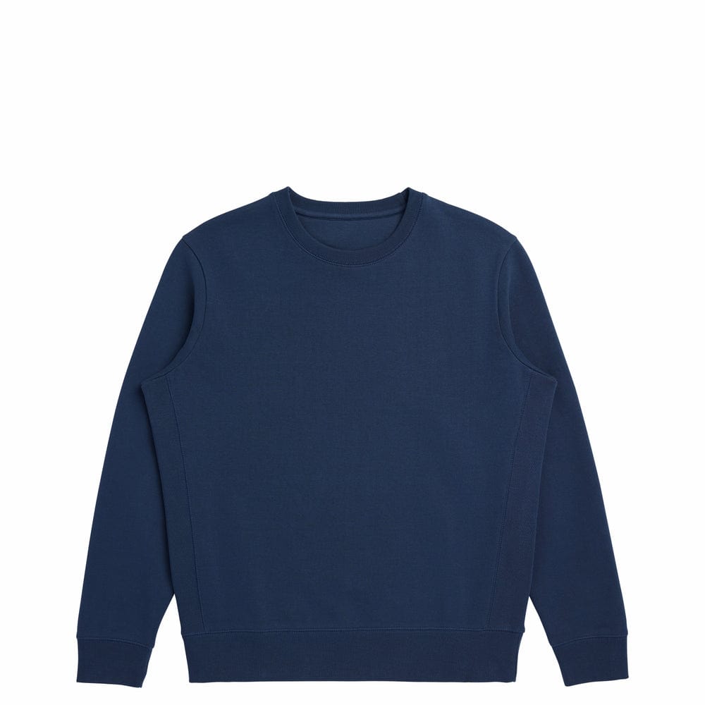 100% Premium Organic Brushed Cotton Crew, Coed 12oz - Ocean Navy 100% Premium Organic Brushed Cotton Crew, Coed 12oz - Ocean Navy Product Description
