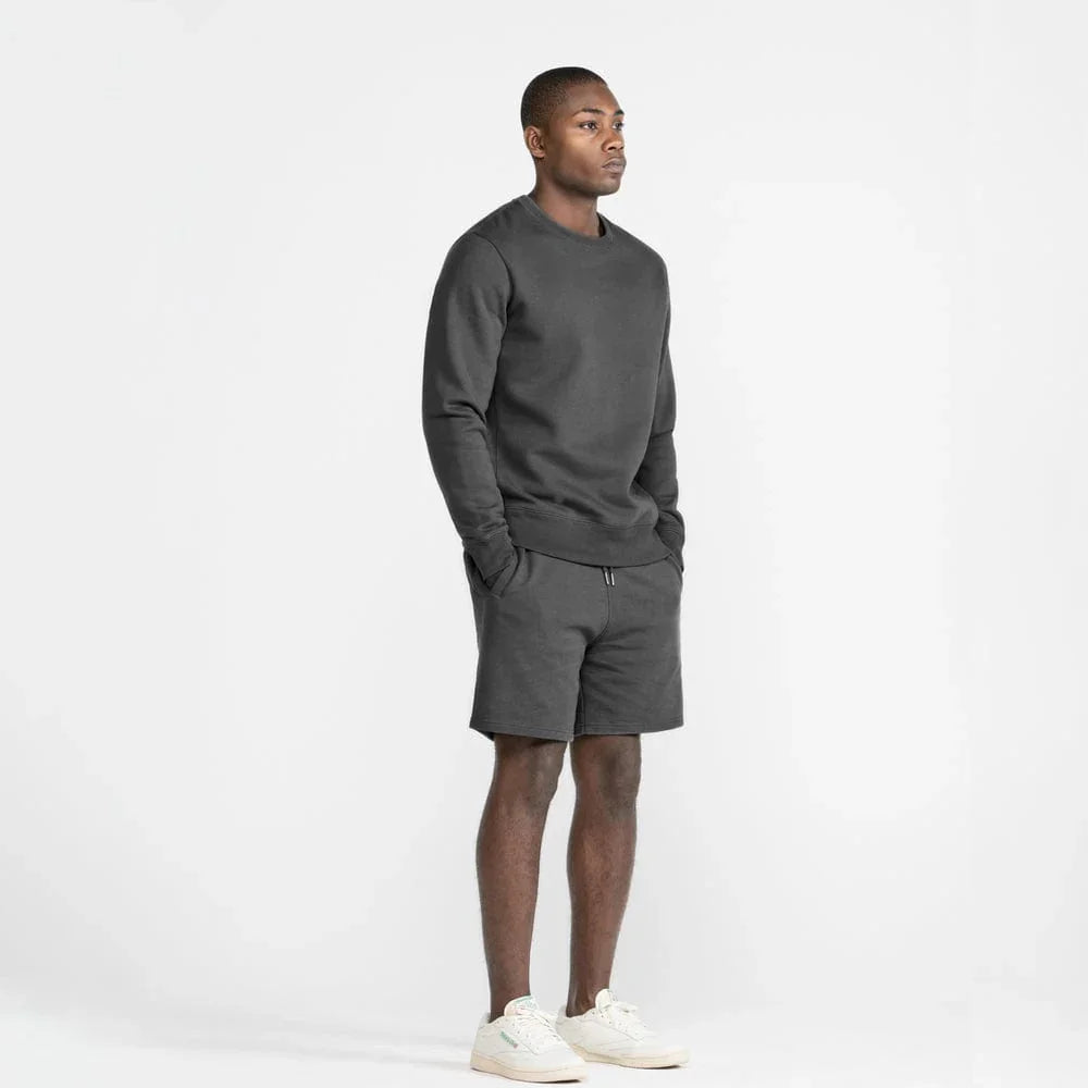 Rose & Rae Organic Brushed Cotton Crewneck Midweight 12oz Slate - Rose & Rae Threads
