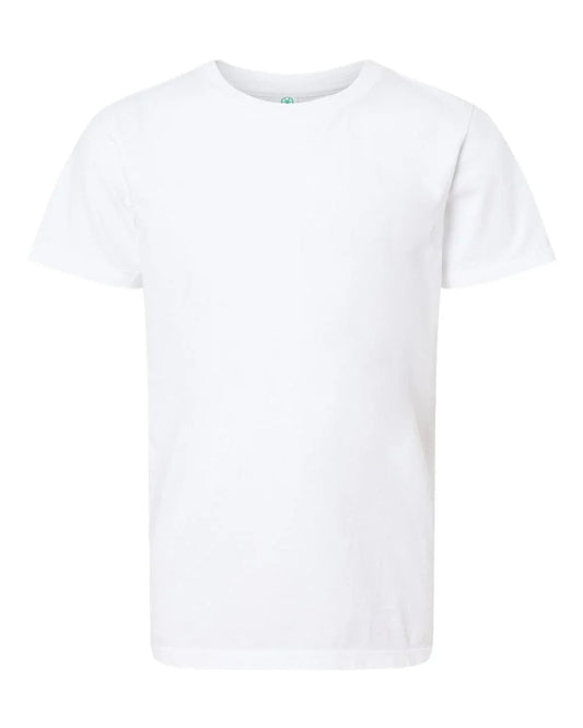 Youth Organic Cotton T-Shirt White 25.00 - Rose & Rae Threads